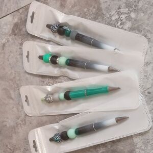 4pc Handcrafted Pen Bundle  Novelty Gift Office Supplies